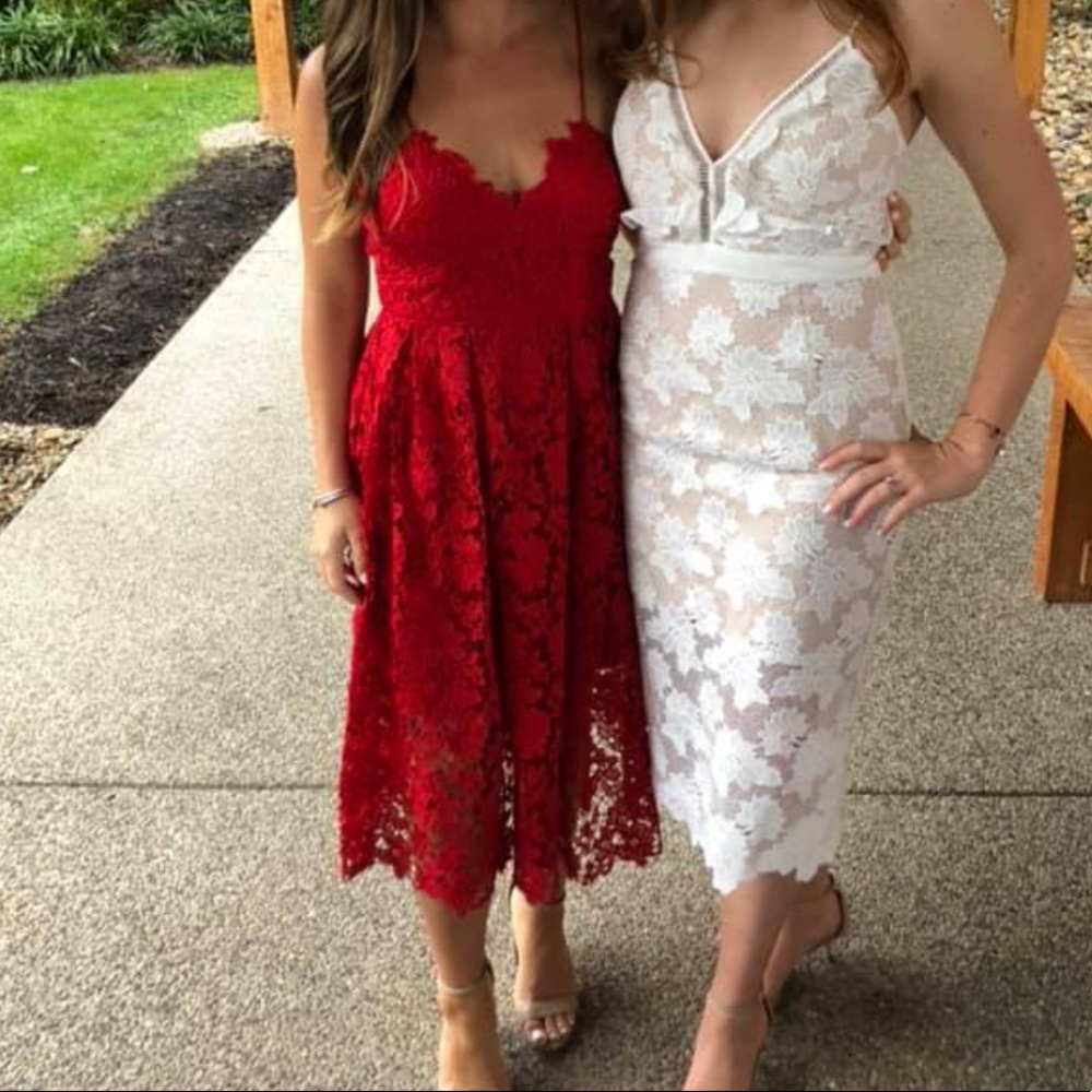 Anthropologie Red Dress